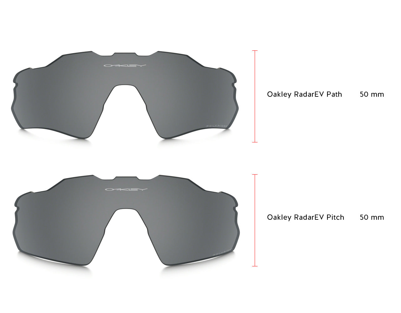 difference between oakley radar ev pitch and path