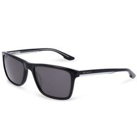 Columbia Men's Utilizer Sunglasses, Matte Black W/Green Rubber