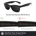 Ray Ban New Wayfarer Rb2132 52mm Replacement Lenses By Revant Optics