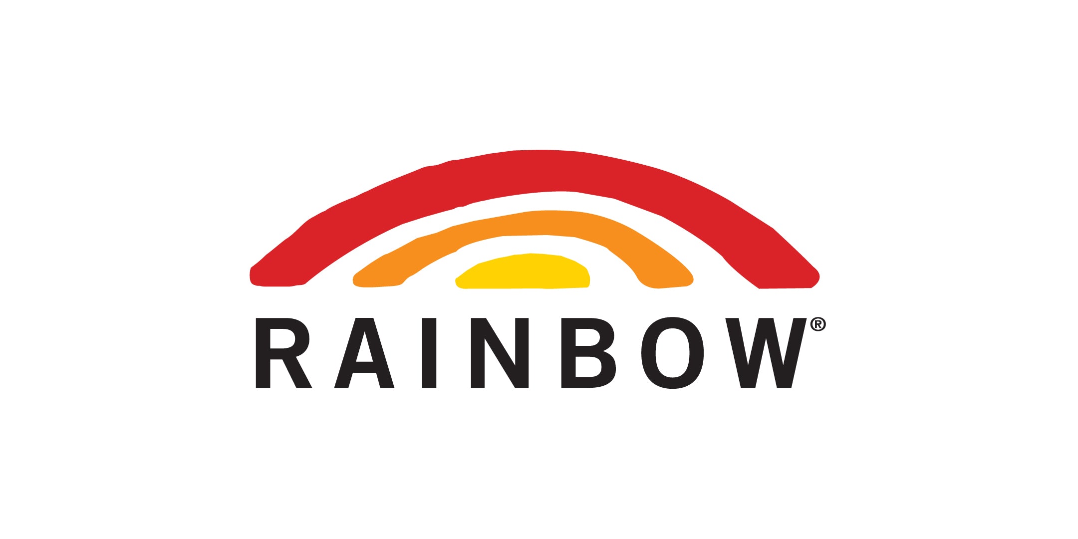 sandals with rainbow logo