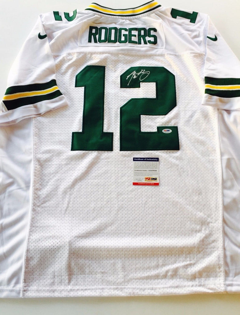 aaron rodgers autographed jersey authentic