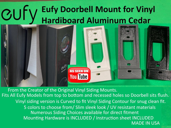 Eufy Lorex Vivint All Models Doorbell Mount For Vinyl Hardi Board Al Nearlynewmodels