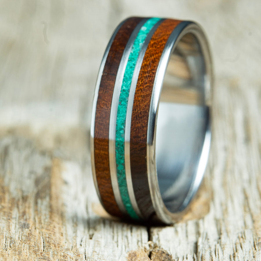 Titanium Wood and Malachite Ring — The Wood Hut - Beautifully Handcrafted Wooden  Rings, Jewellery and Gifts