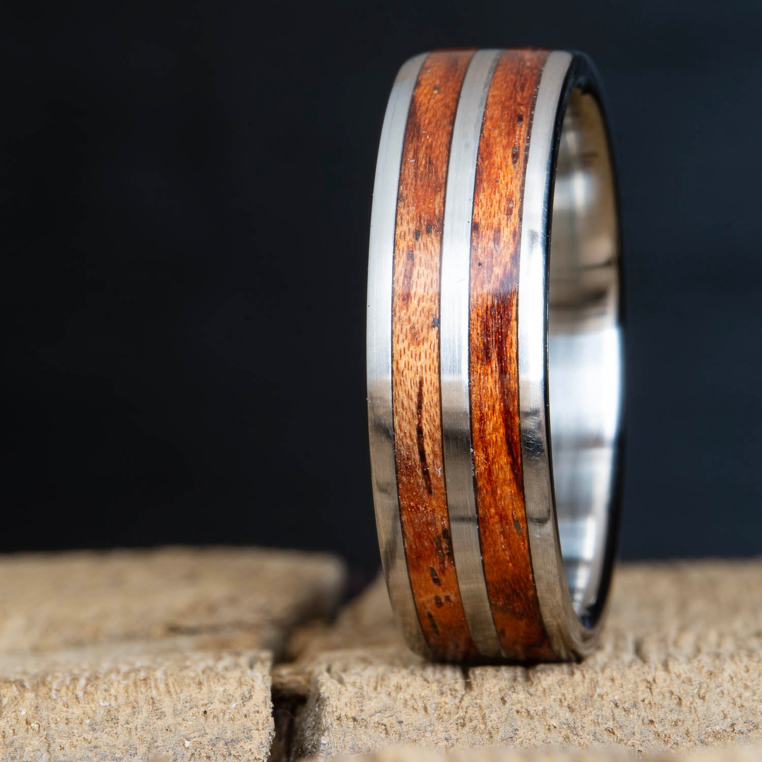 Womens wooden rings – Peacefield Titanium