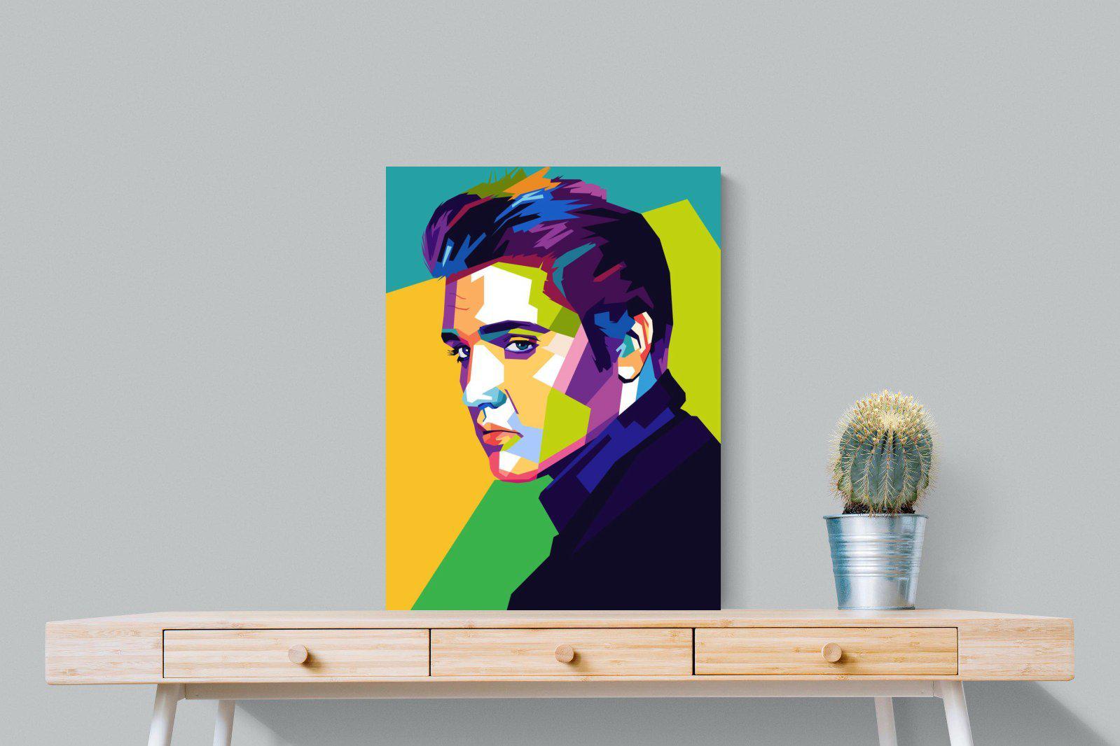 Elvis-Wall_Art-60 x 80cm-Mounted Canvas-No Frame-Pixalot