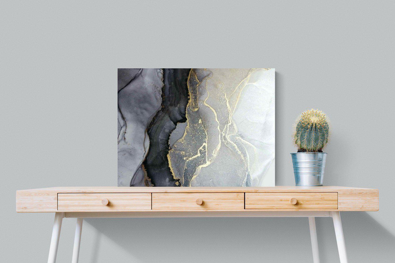 Gold Thread-Wall_Art-80 x 60cm-Mounted Canvas-No Frame-Pixalot