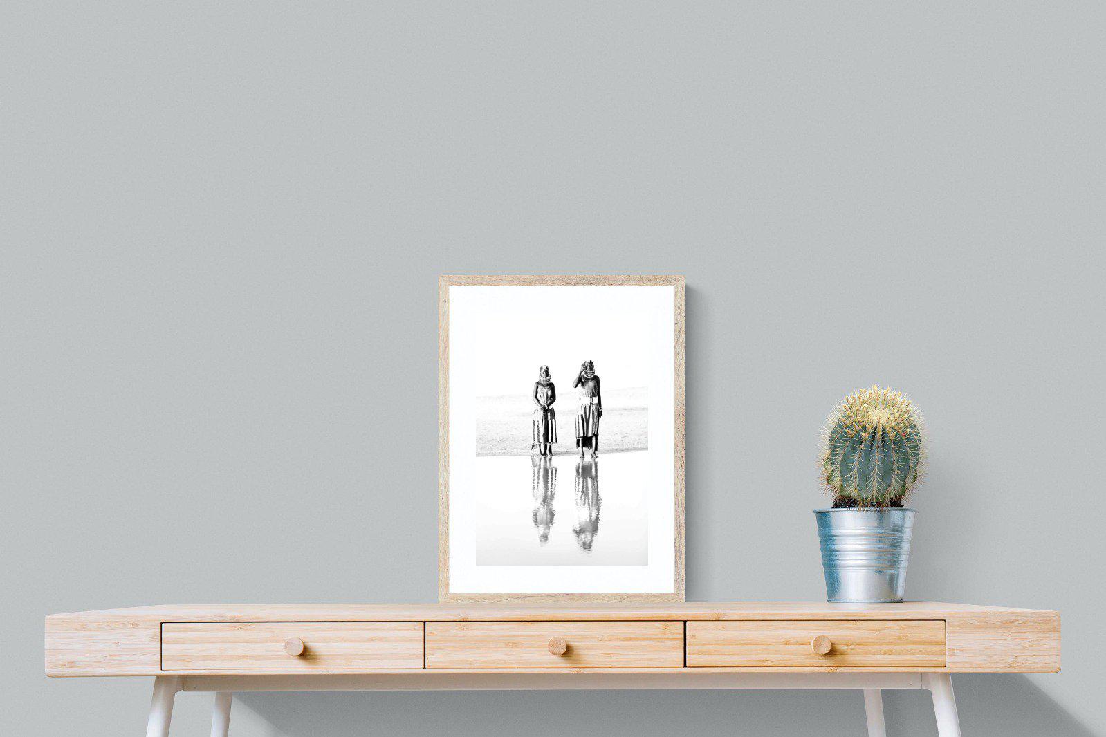 Turkana Tribespeople-Wall_Art-45 x 60cm-Framed Print-Wood-Pixalot