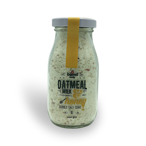 Oatmeal Milk & Honey Moisturising Bubble Salt Soak with Himalayan Rock Salt
