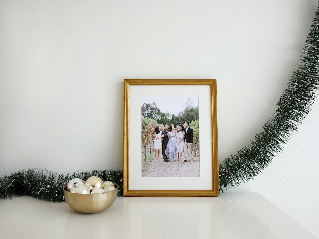 simply framed custom framed family photo