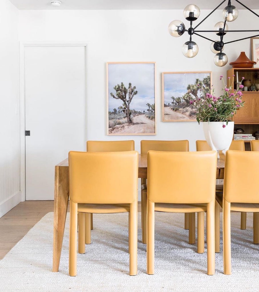 simply framed dining room