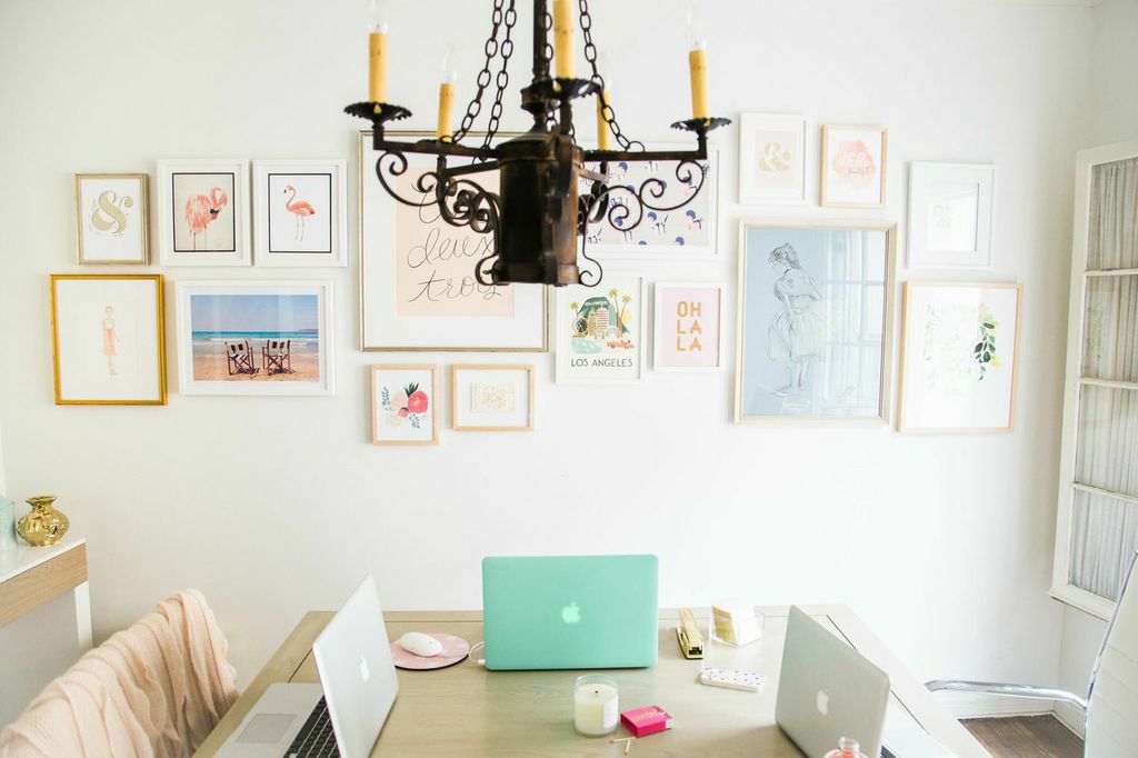 A Simply Framed gallery wall for Lauren Conrad via laurenconrad.com