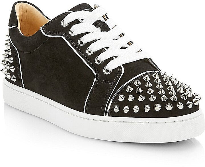 Christian Louboutin Viera 2 Studded Spike Sneakers in White