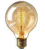 Led bulb with vintage shapes