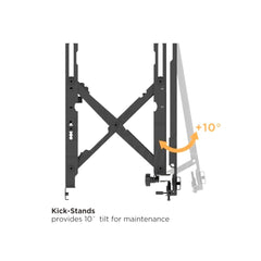 Support VideoWall extensible pour moniteurs 45 - 70 pouces 70kg Vesa 600x400