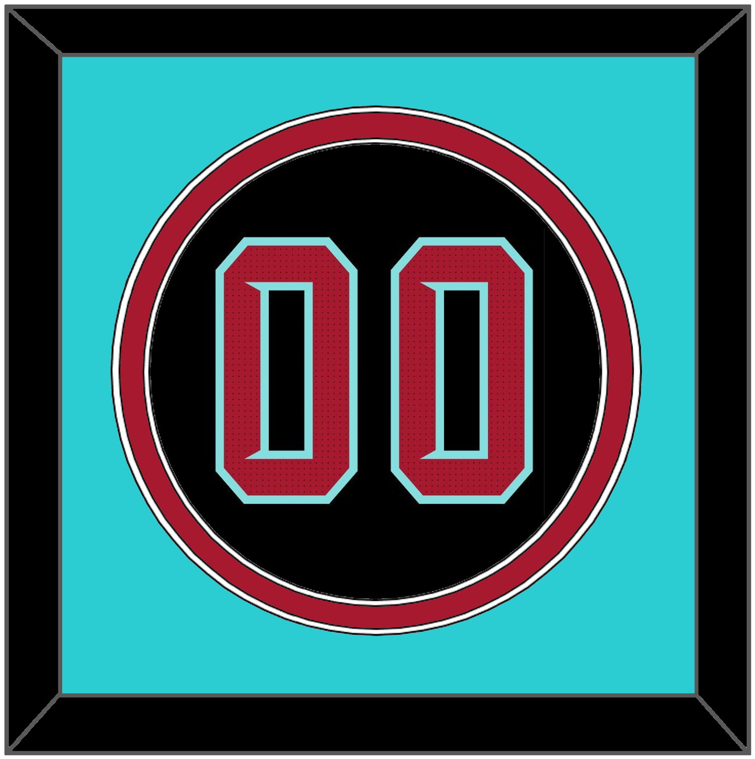Arizona Number - Alternate Black - Double Mat 4