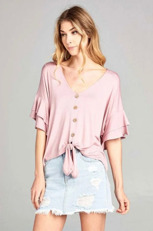 POL Rose Pink Sequin Top – Speak Delicate