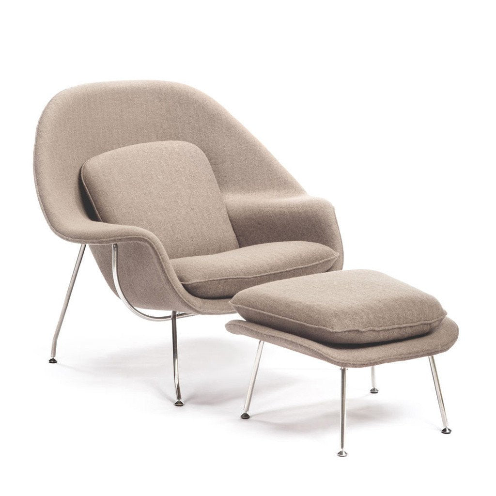 the womb chair and ottoman