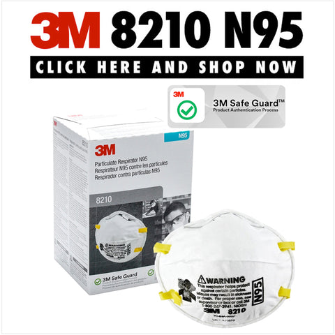 3M8210 N95 Particulate Respirator