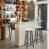 Image of Set of 2 Pub Bistro  Dining Height Bar Stool-White