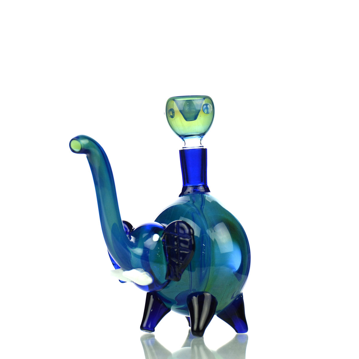 6'' Elephant Water PIPE Color Tube Glass with 14mm Male Bowl