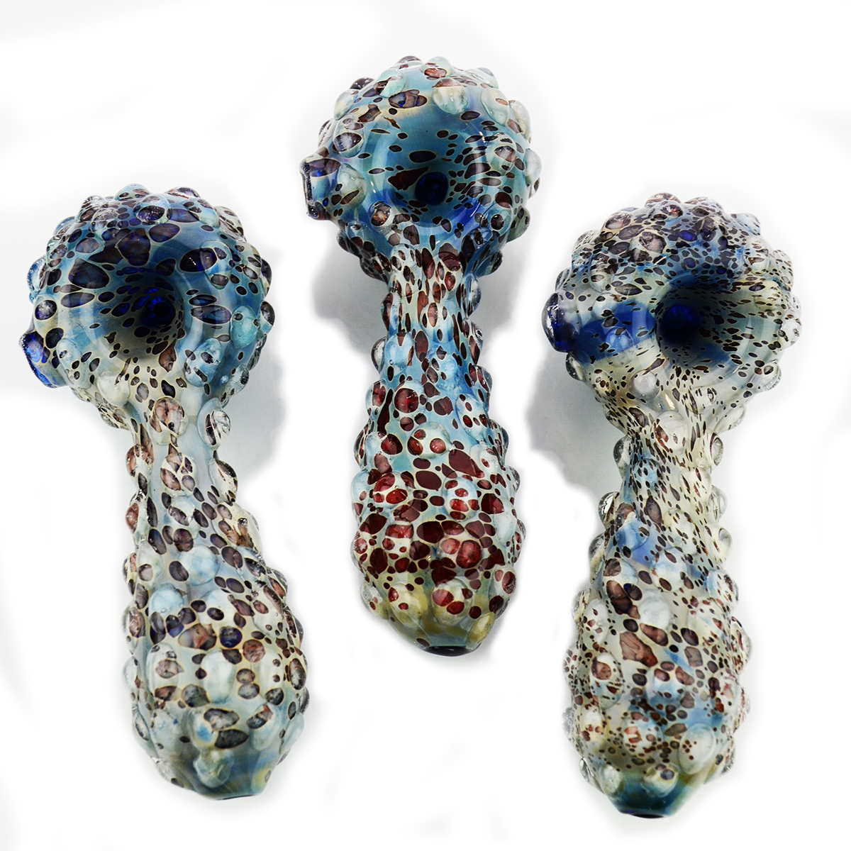 5'' Blue Spike Spoon Hand PIPE