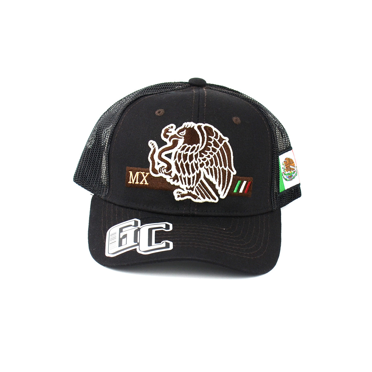 Snapback Curved Hat Mexico COATs Of Arms Flag Embroidered