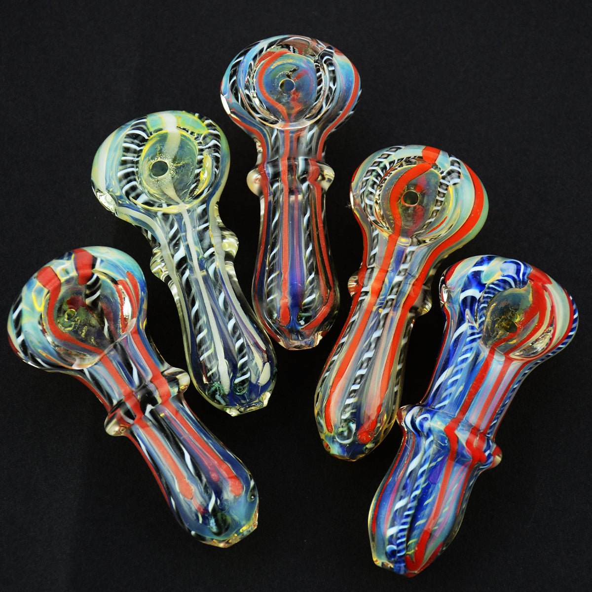 2.5'' Hand PIPE Fume Glass Ring Twisting Art