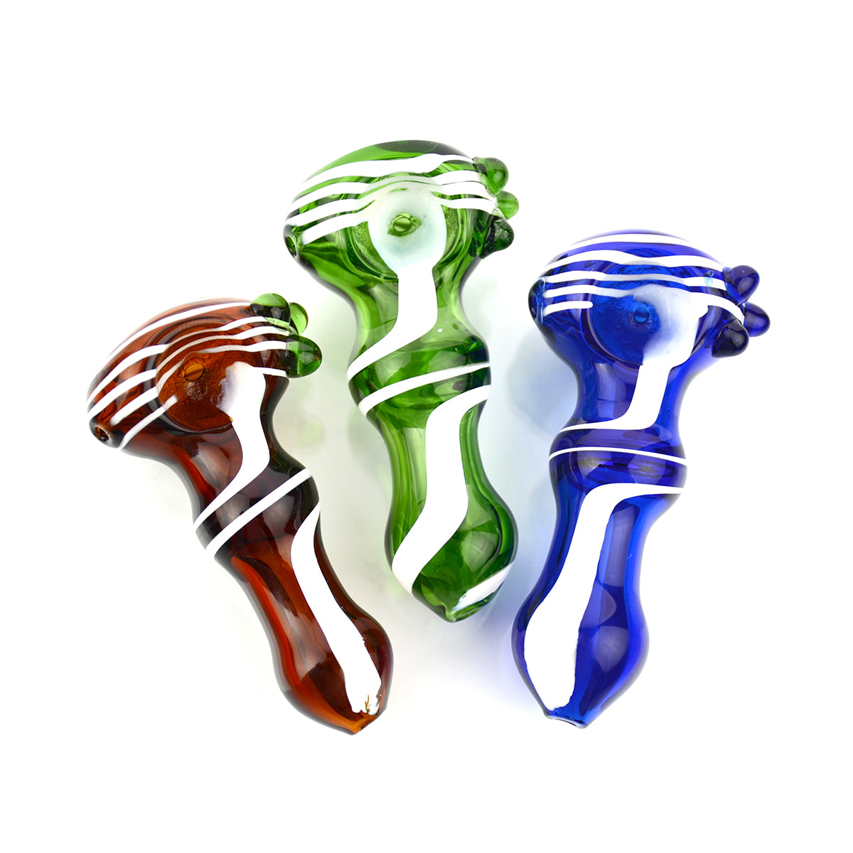 3.5'' Color Tube Hand PIPE Swirl Art