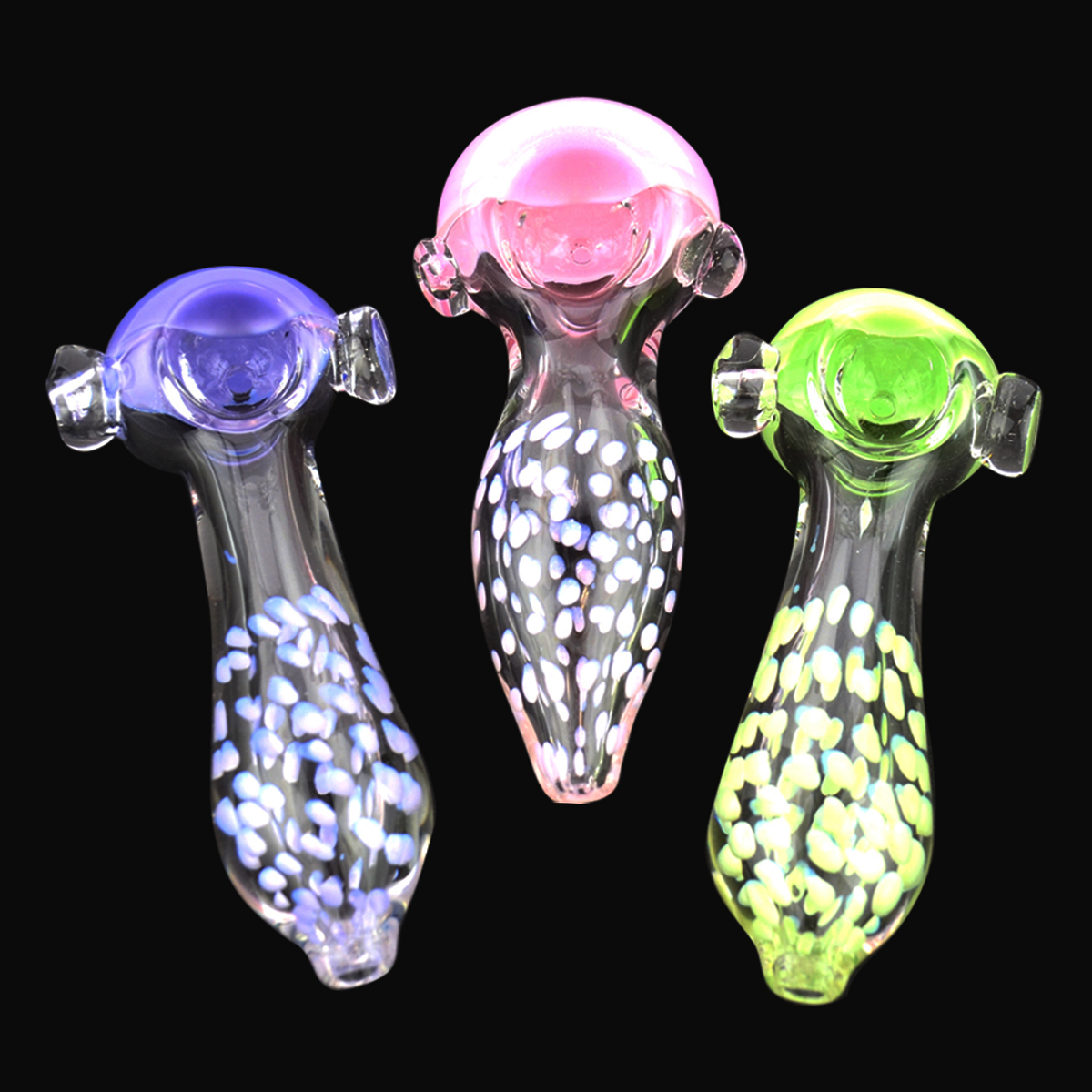 4'' Dot Art Hand PIPE Slime Tube Head