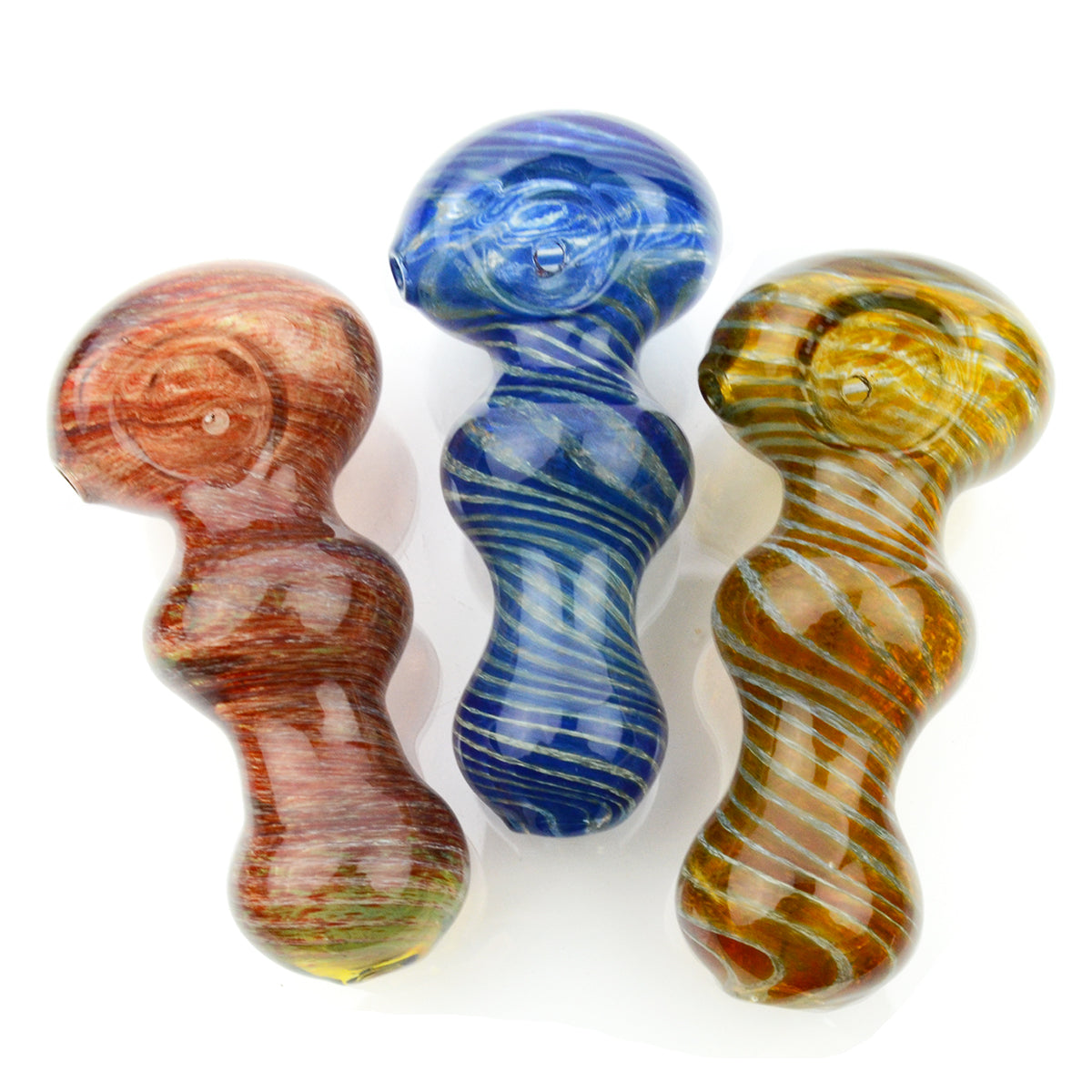 4'' Hand PIPE Mulit Color Frit Twist Color Lines Approx 140 Grams