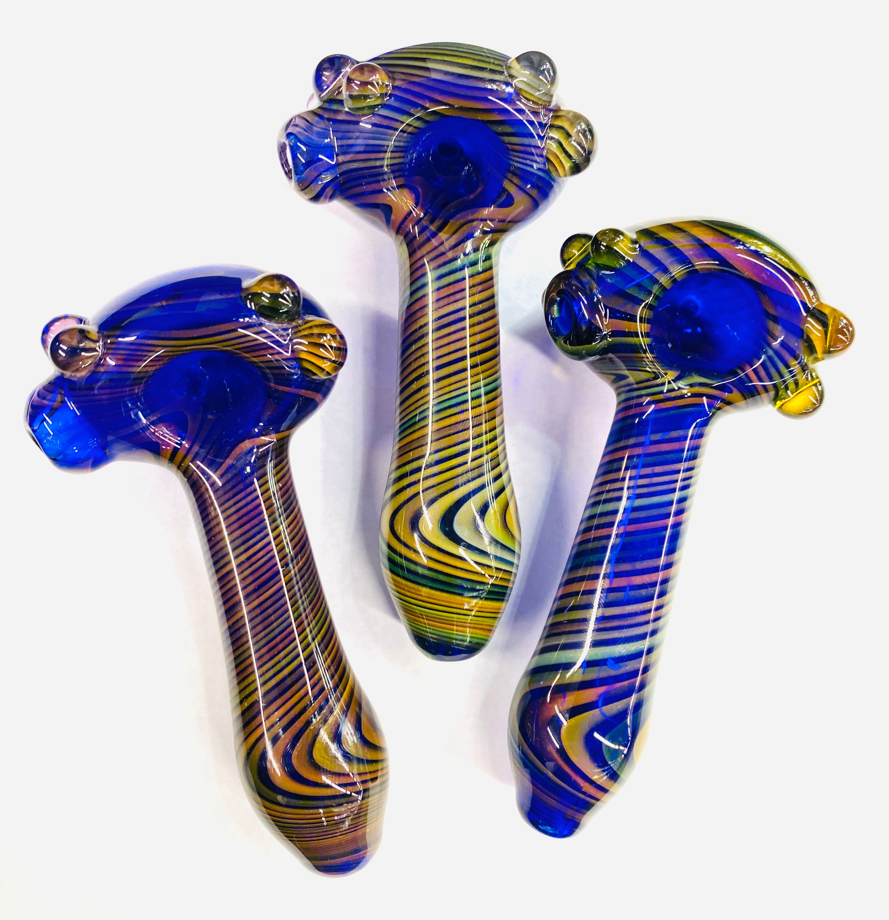 4.5'' American Hand PIPE Spoon Swirling Art