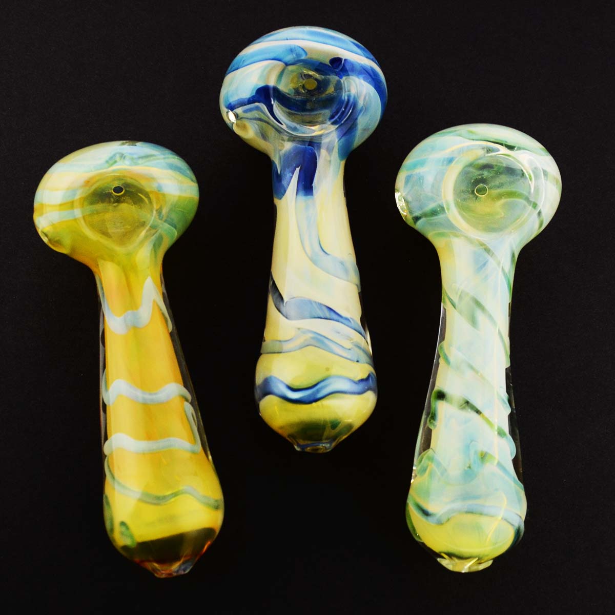 4.5'' Double Fume GLASS Hand PIPE Spoon Approx 110g