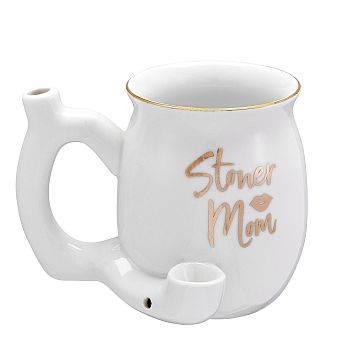 4'' Ceramic Stoner Mom White Mug