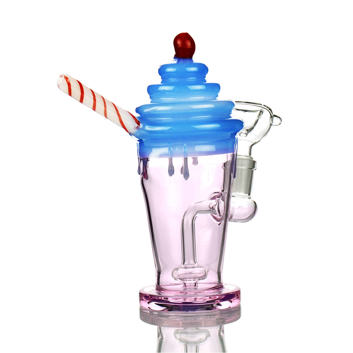 6.5'' Frappe Smoothy Water PIPE with 14mm Male Bowl