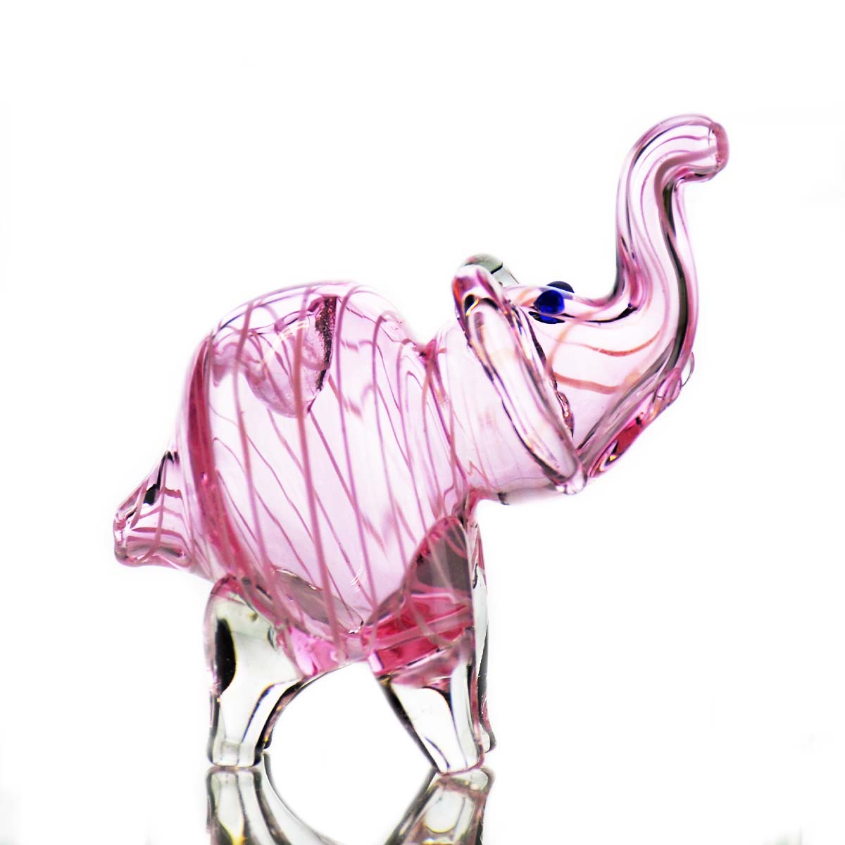 4'' Pink Tube Elephant Hand PIPE