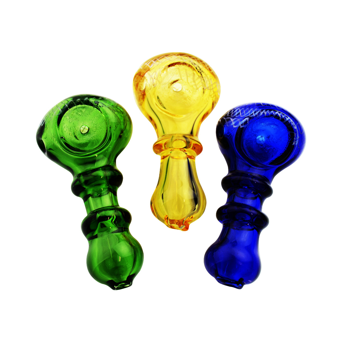 2.5'' Ring Color Tube GLASS Hand PIPE Spoon Approx 45g