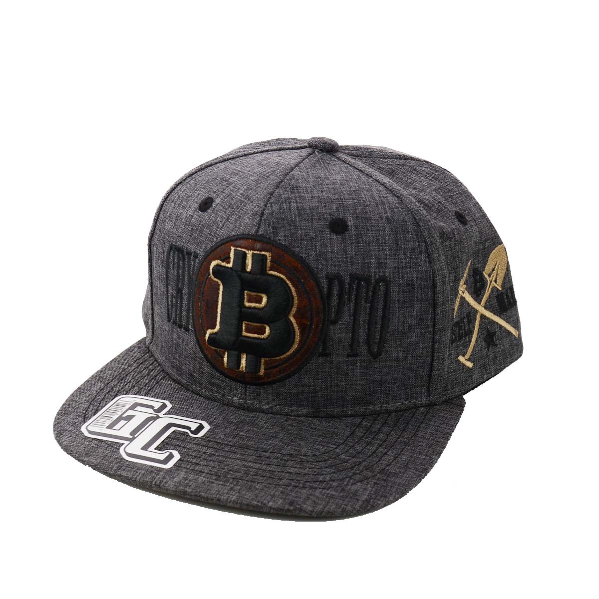 Snapback Hats Bitcoin Embroidered