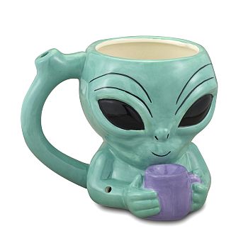 CERAMIC ALIEN PIPE MUG