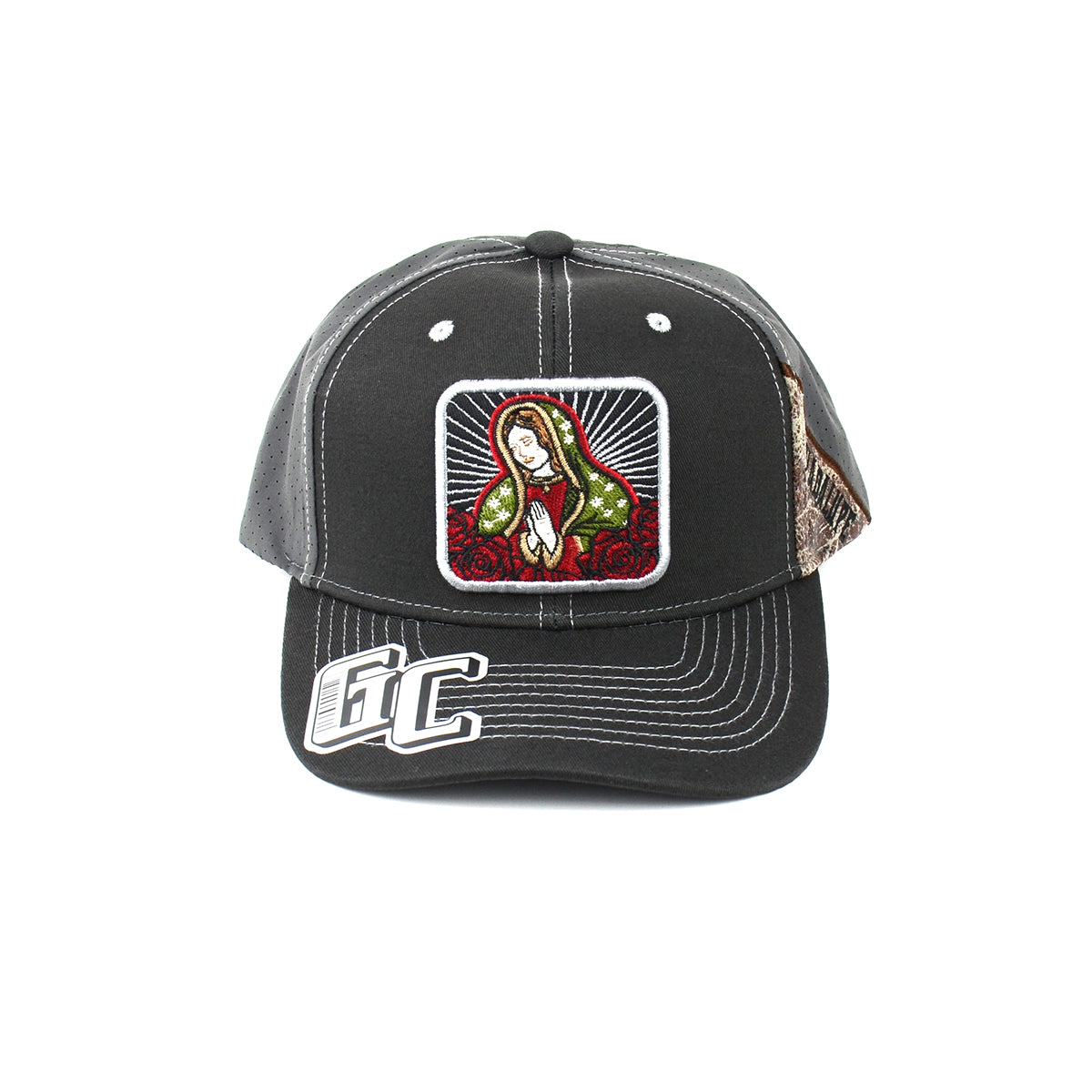 Snapback Curved Hat Our Lady of Guadalupe Embroidered