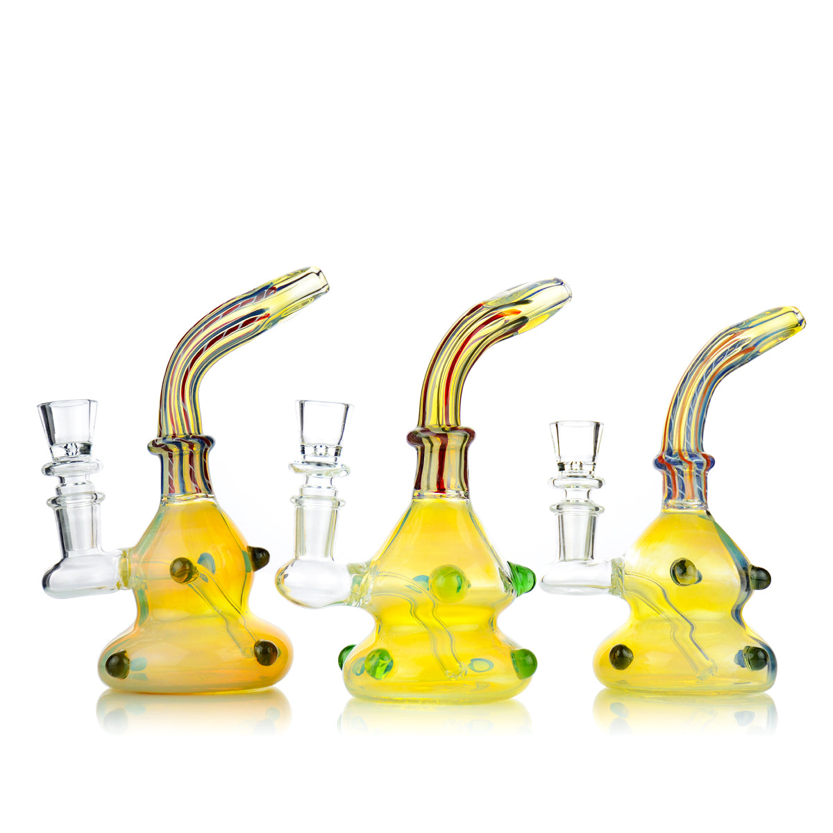 7'' Fume GLASS Inside Twisting Art 14mm Male Included