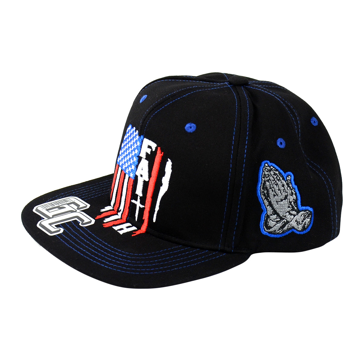 Snapback US FLAG FAITH HAT Embroidered