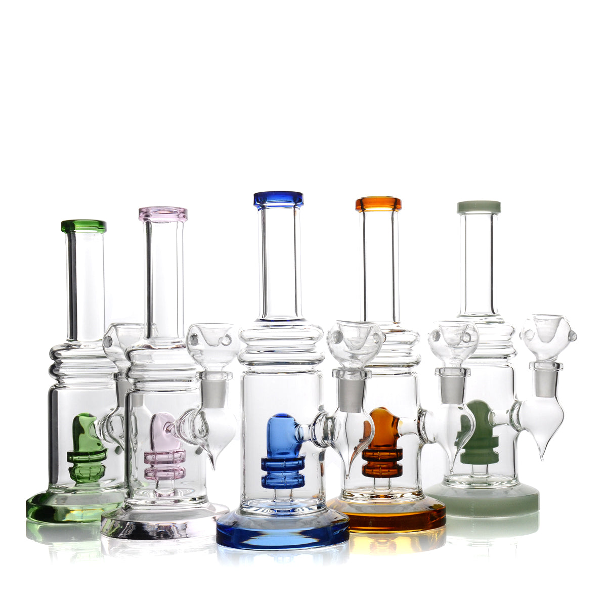 8'' WATER PIPE Color Dome Shower 14mm Male Bowl Included Approx 250 Grams