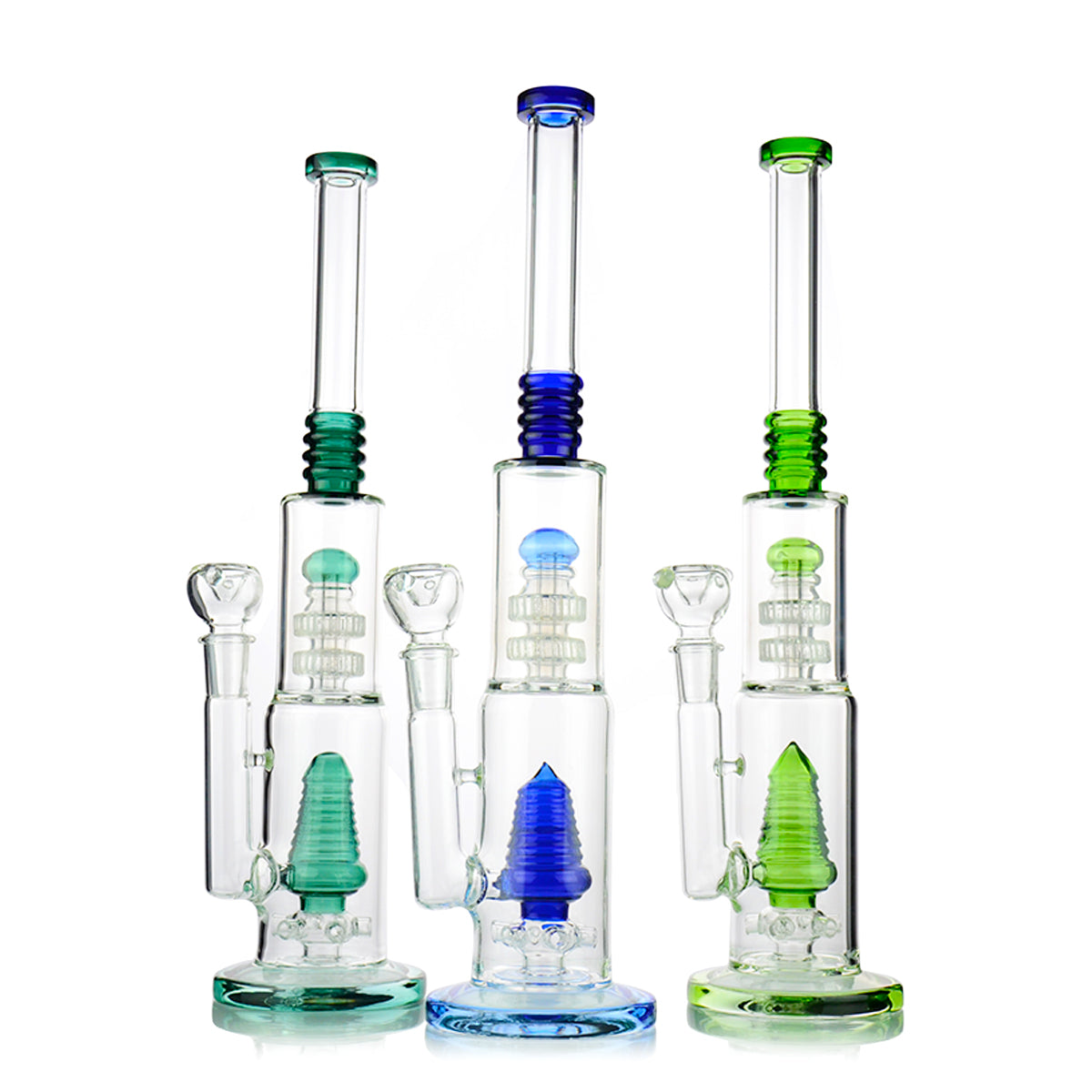 16'' Water PIPE with Double Chamber 18mm Male Bowl Included Approx 655 Grams