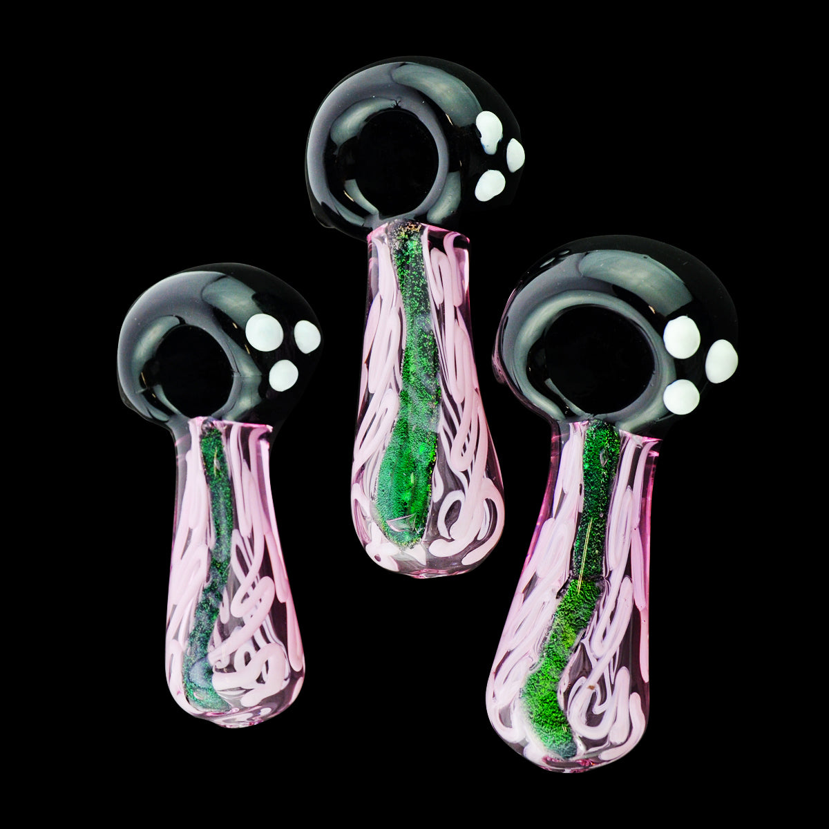 4.5'' Black Pink Dirco Spoon Hand PIPE Approx 125g