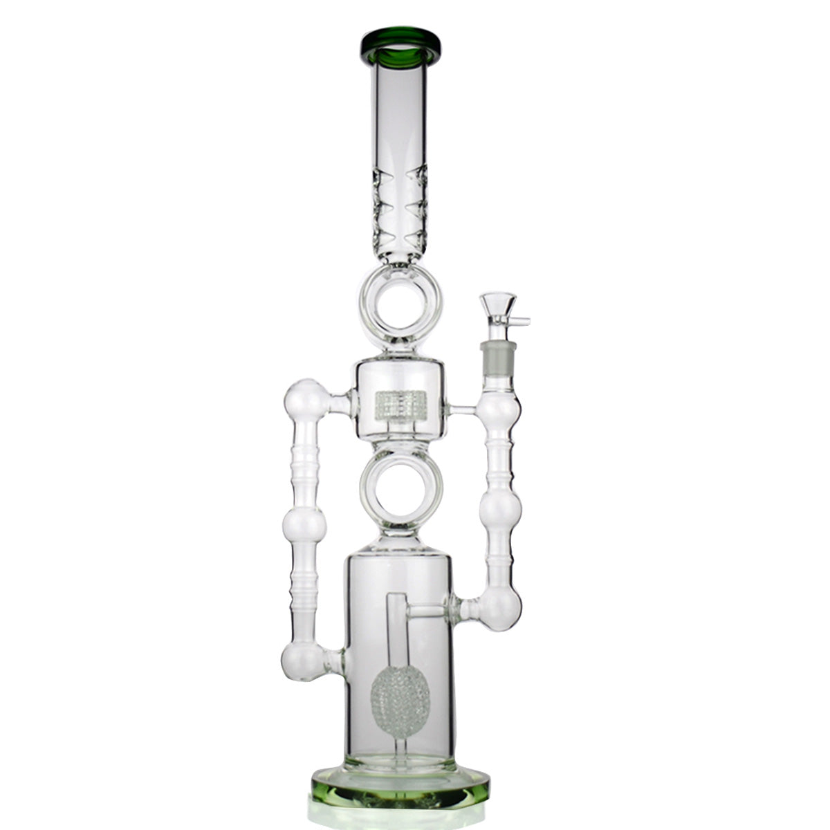 23'' Water PIPE Multi-Chamber Perc with 18mm Male Bowl