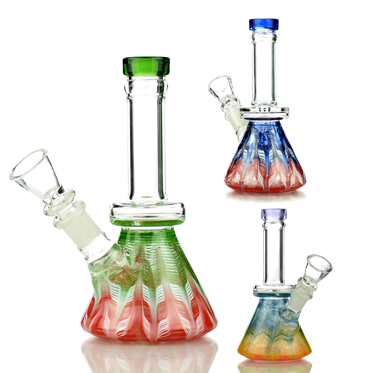 7'' Fancy Beaker with 14mm Male Bowl