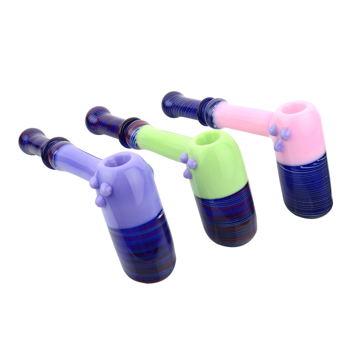 9'' American Slime Color Tube HAMMER Bubbler with Swirling Art