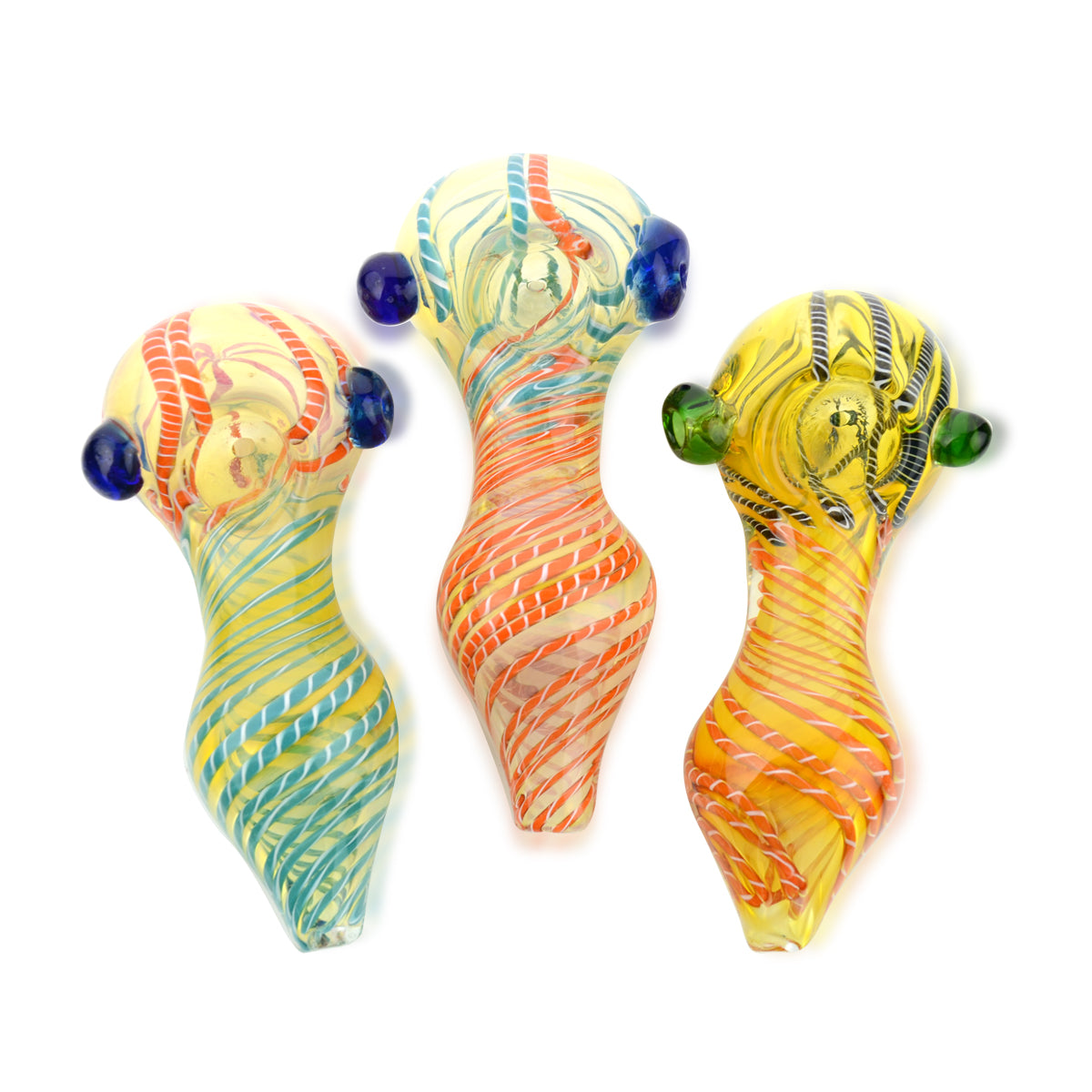 4.5'' Hand PIPE Fat Belly Swirling Art Spoon