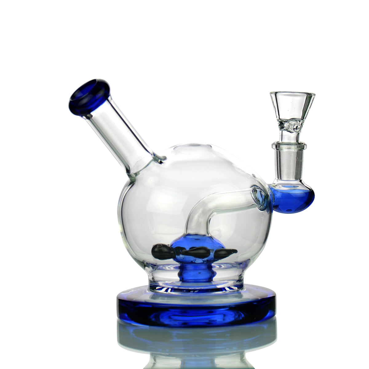 7'' Water PIPE Sphere Body with Turtle Shower and 14mm Male Bowl