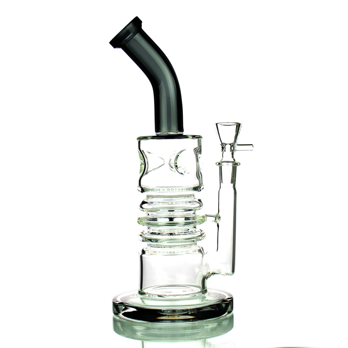 10'' RING Body 2 Honeycomb Water Pipe with 14mm Male Bowl